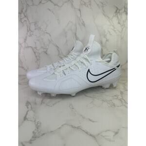 Nike Huarache 9 Varsity LAX Lacrosse Cleats White/Black Mens 9.5 FD0090-101